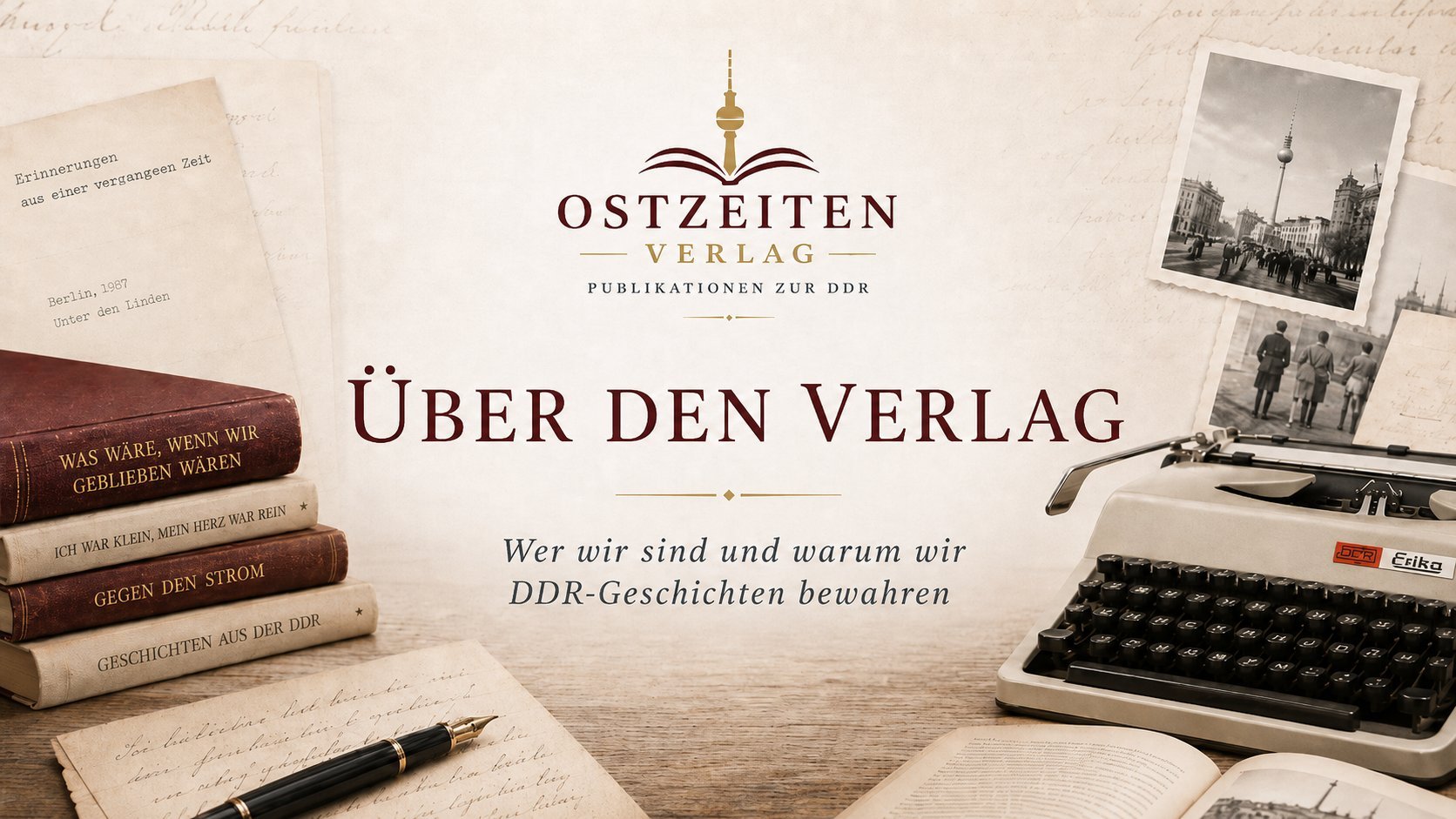 Über den Ostzeiten Verlag – Wer wir sind und warum wir DDR-Geschichten bewahren